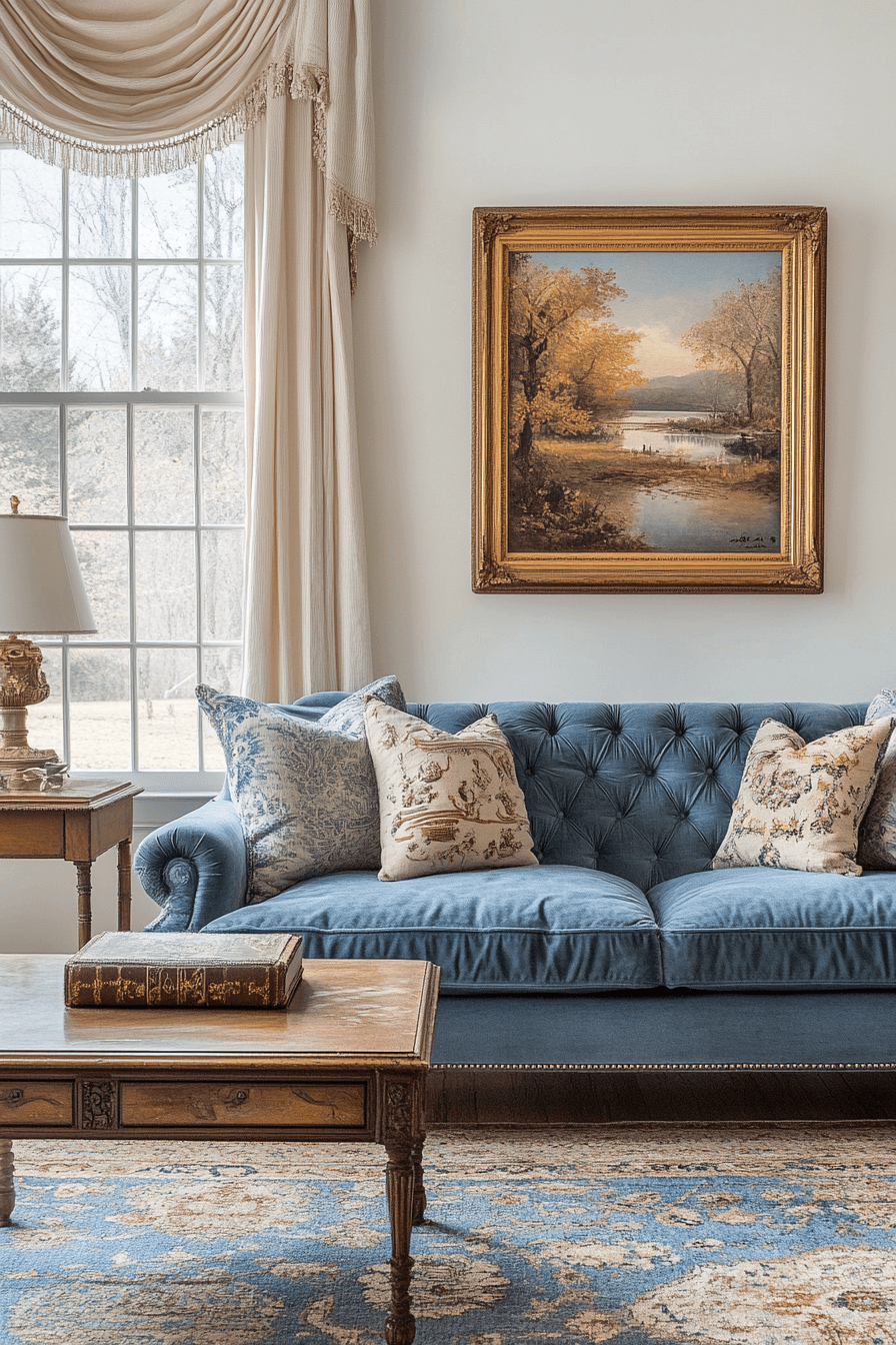 cozy vintage living room