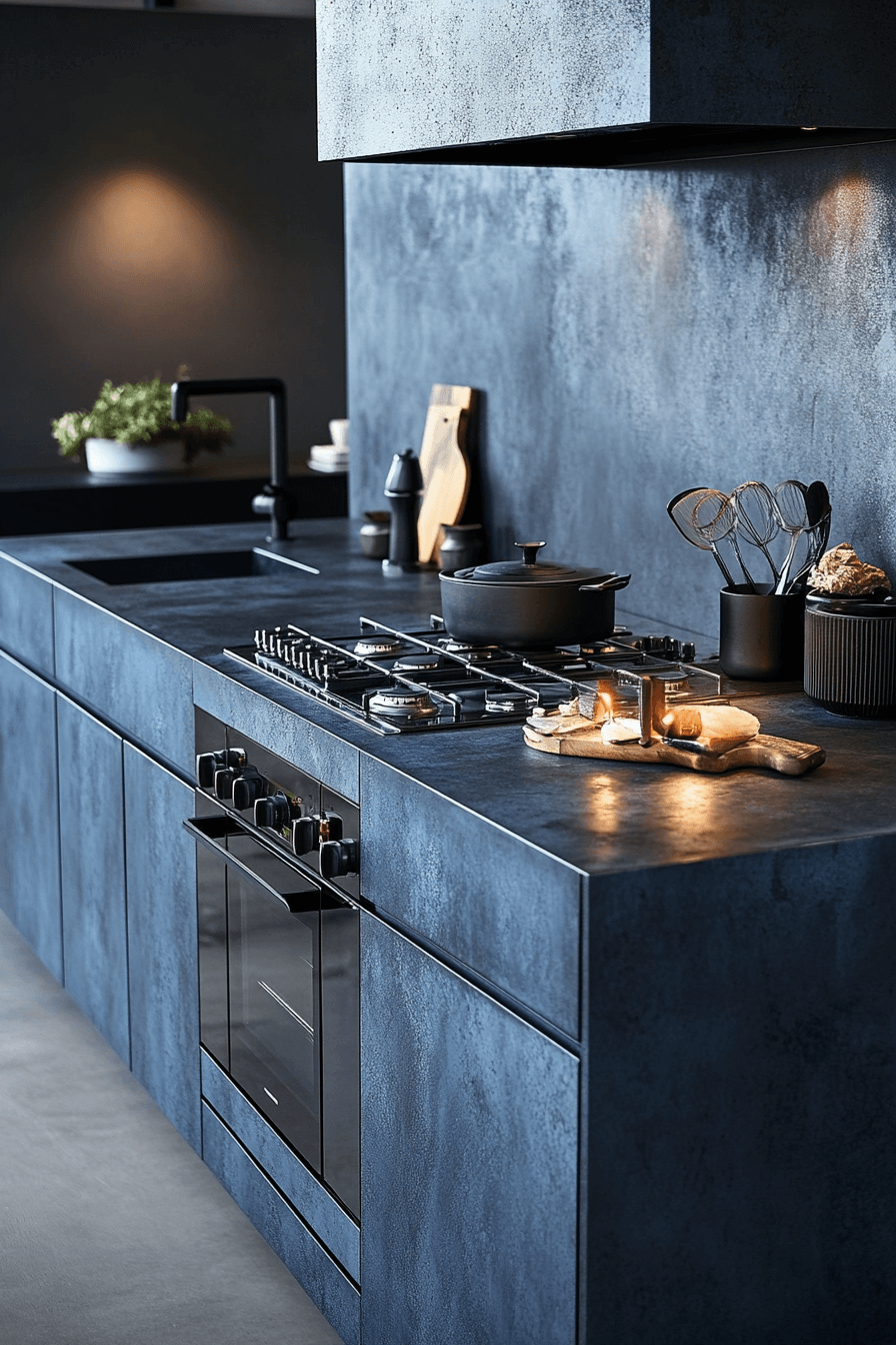 29 Blue Grey Kitchen Cabinets That Bring Cool Elegance and Everyday Comfort 16 blue grey kitchen cabinets
