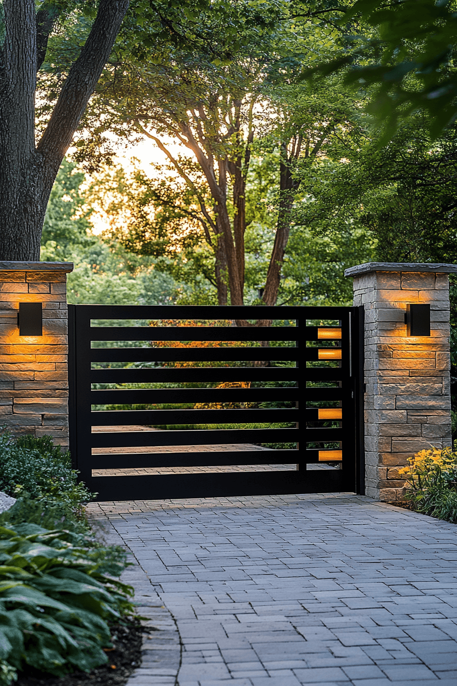 driveway entry landscaping