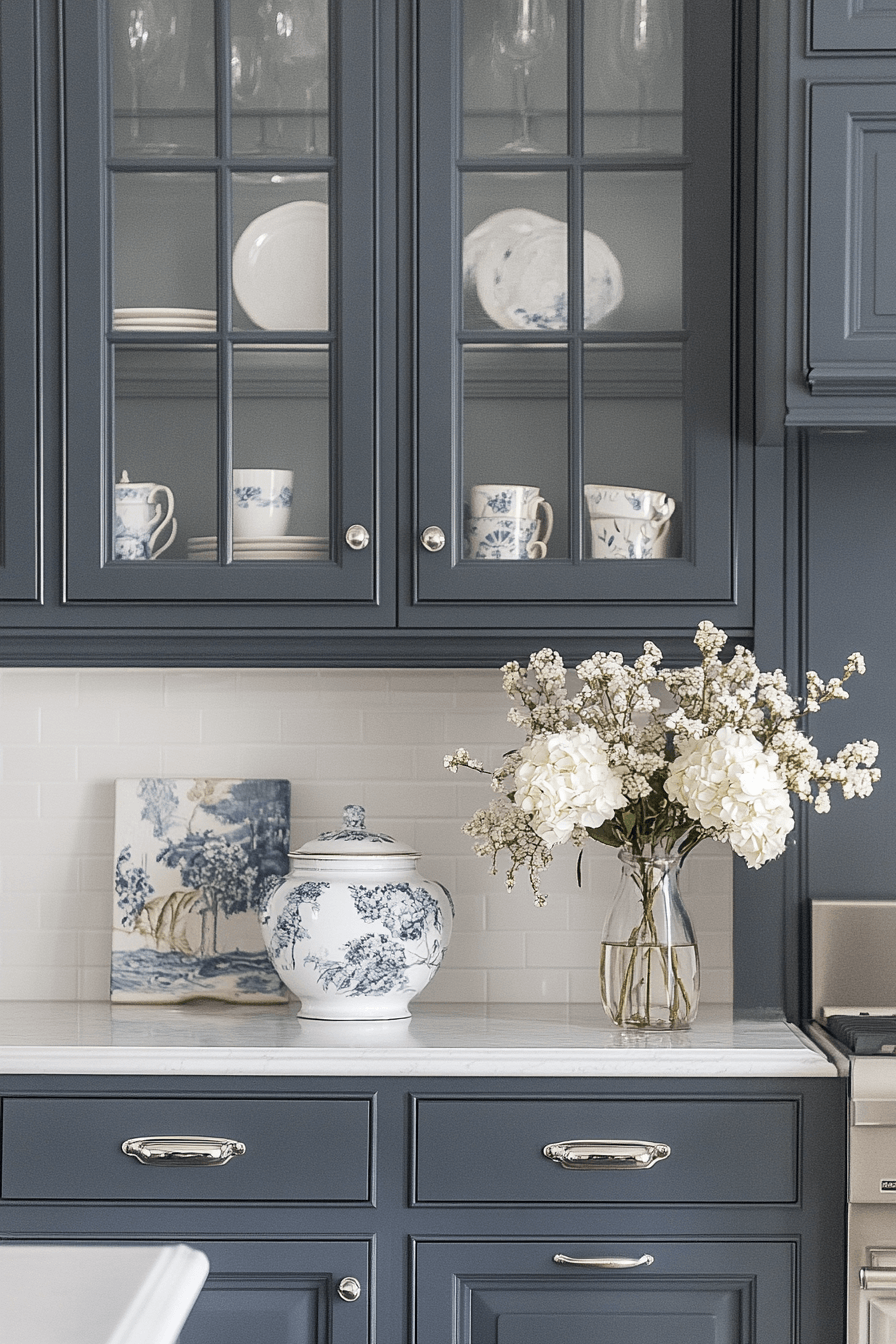 charcoal gray kitchen cabinets