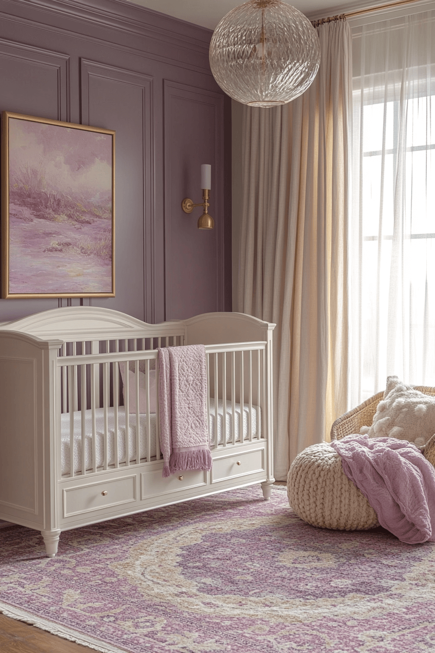 pink boho nursery
