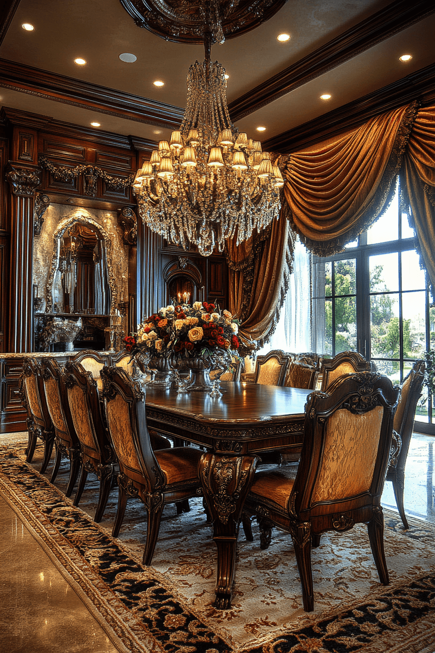 granny chic dining room