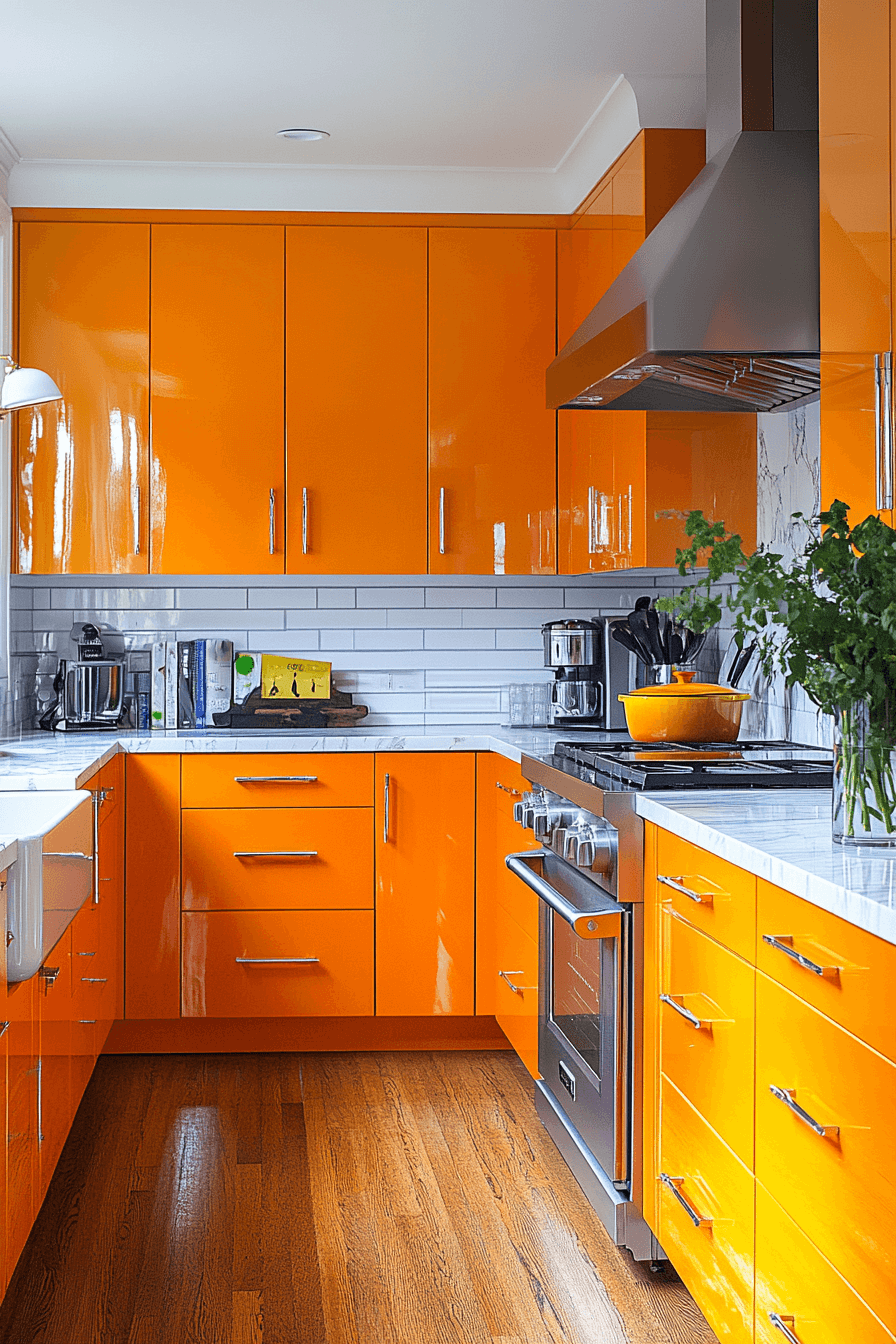 high gloss kitchen cabinets