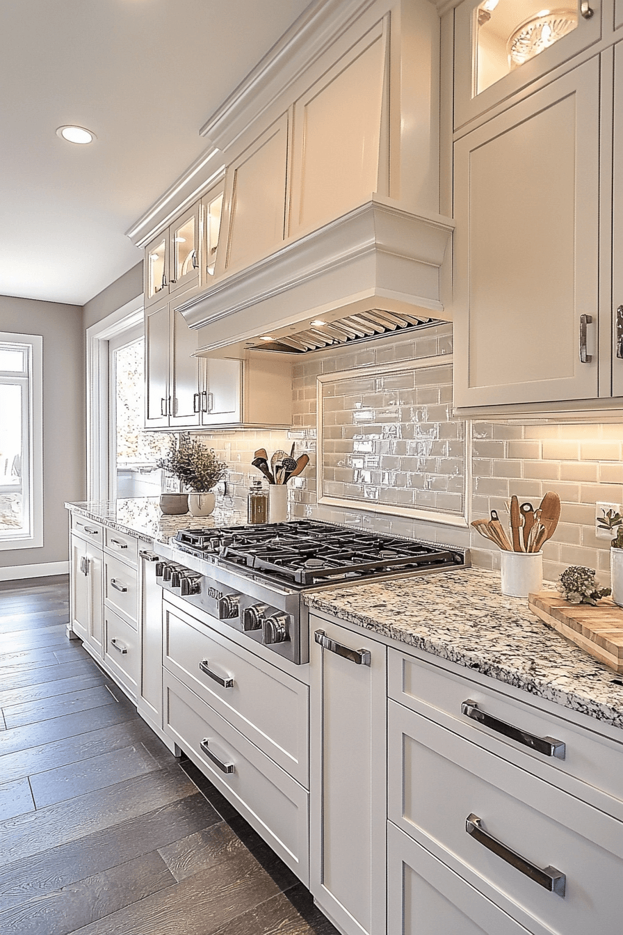 white shaker kitchen cabinets