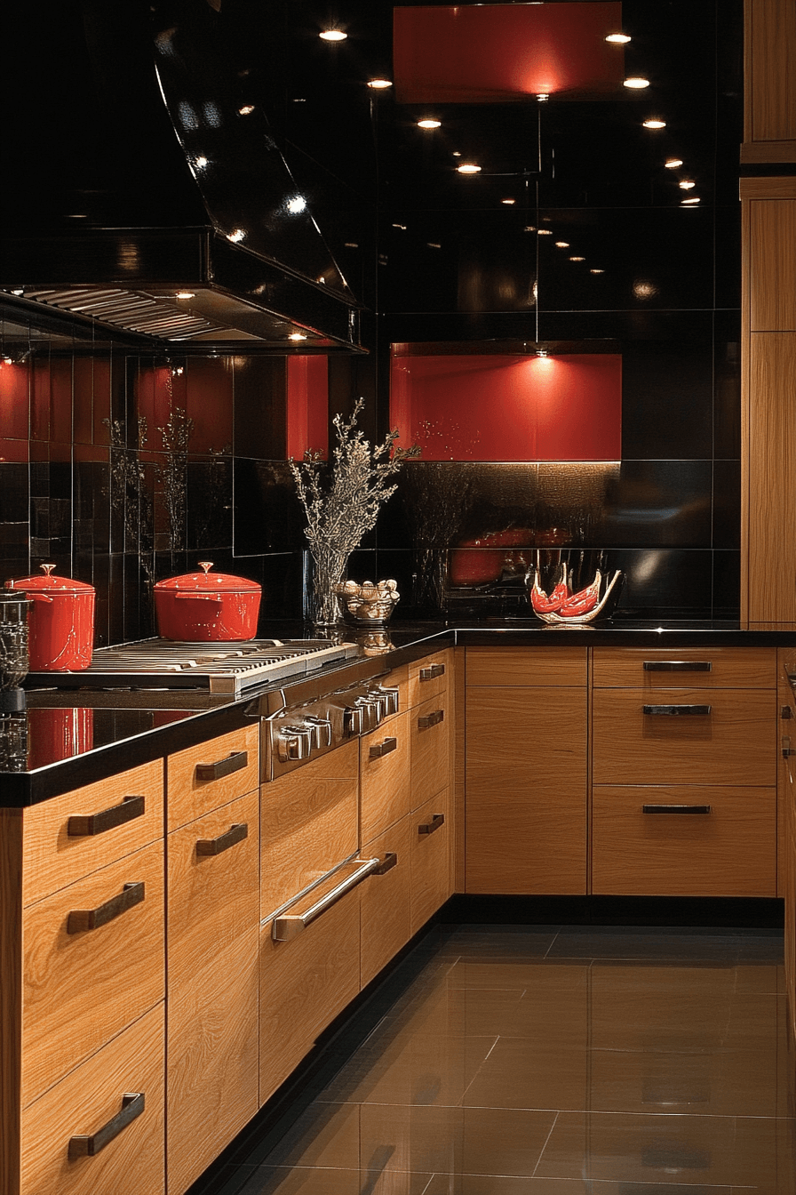 red oak kitchen cabinets