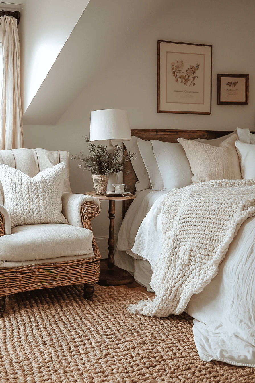 cozy vintage bedroom