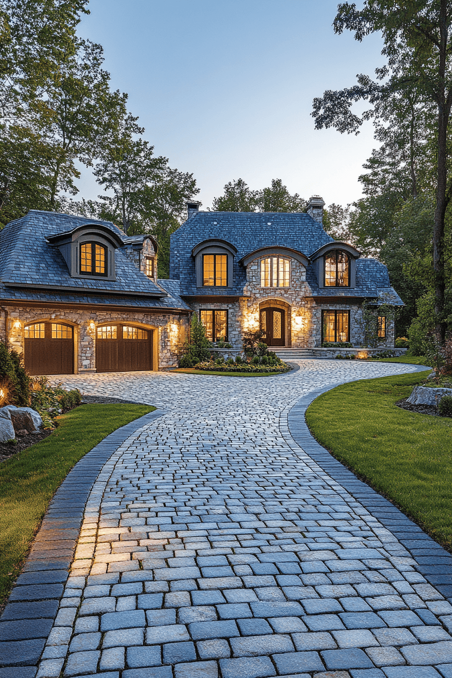 driveway entry landscaping