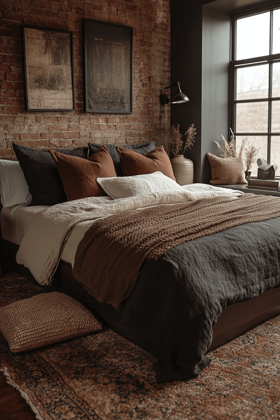 cozy earthy bedroom
