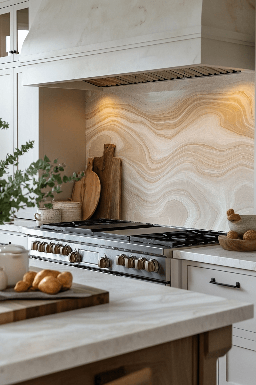 marble backsplash