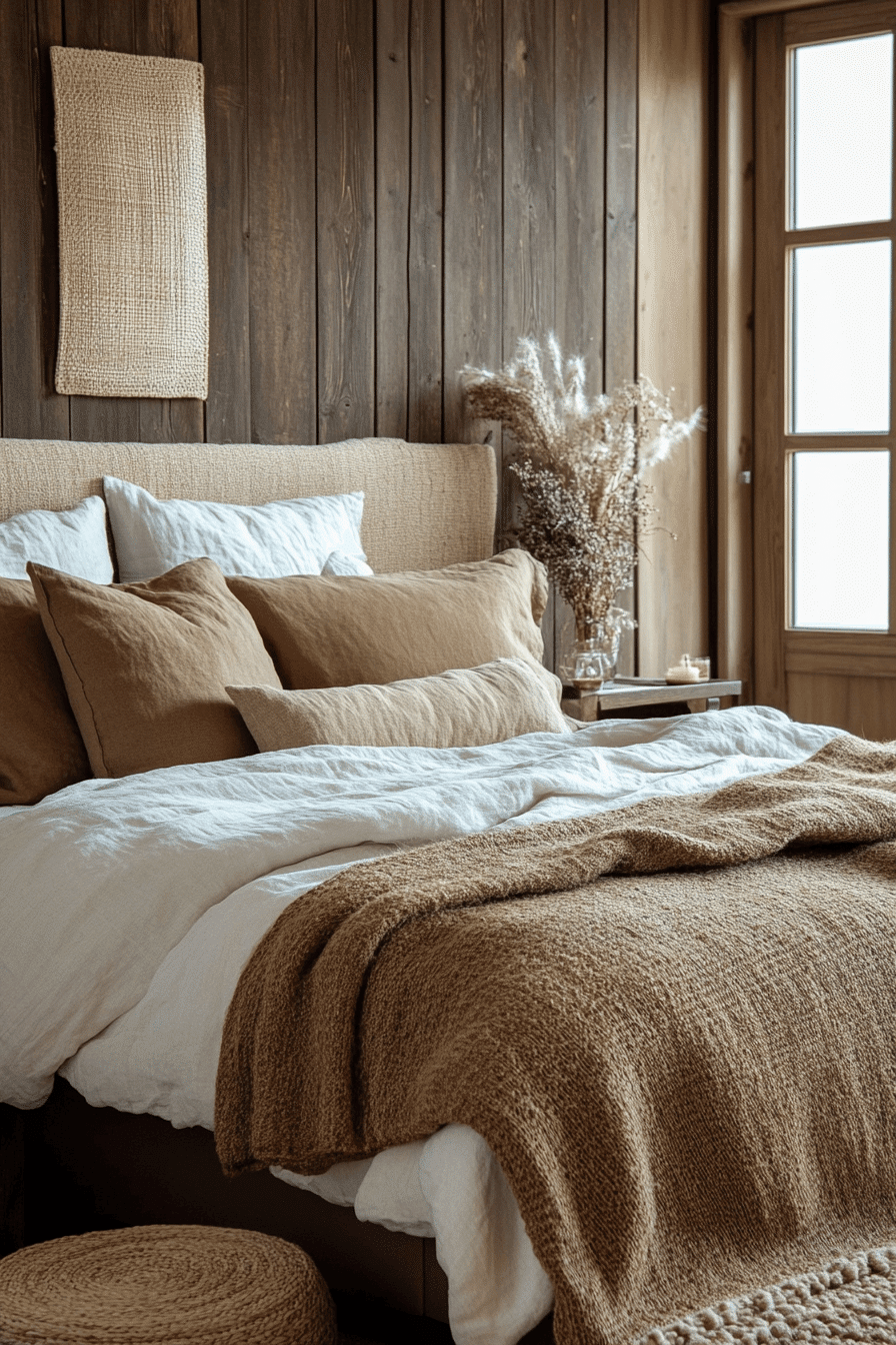 cozy earthy bedroom