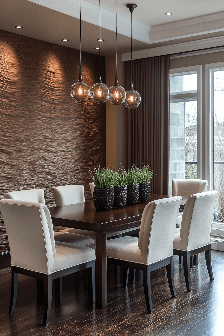 moody dining room