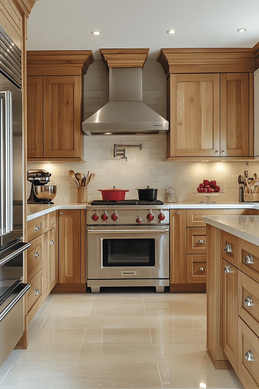 natural maple kitchen cabinets