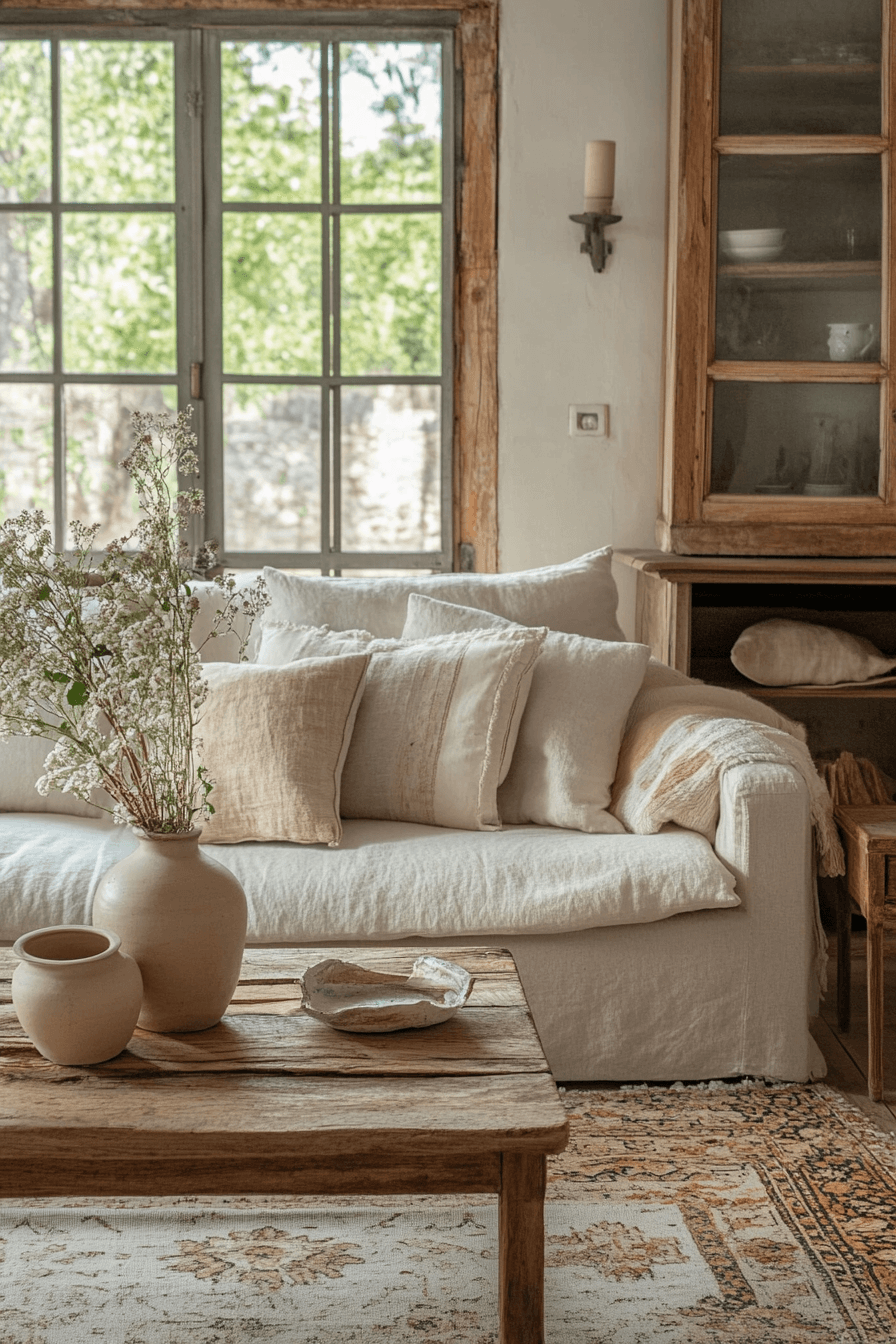 cozy vintage living room