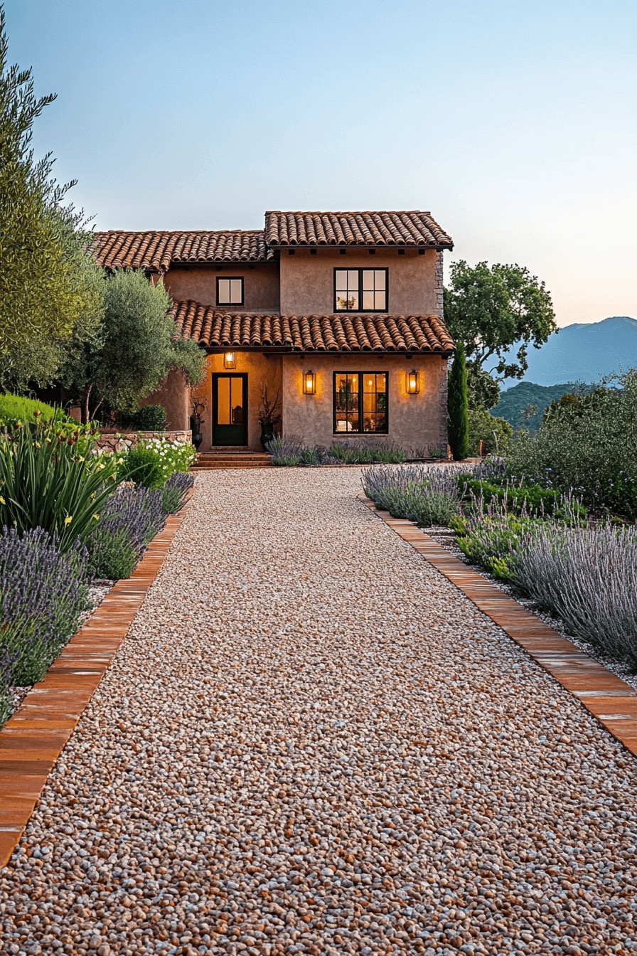 driveway entry landscaping