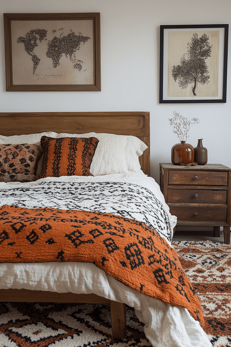 chambre boho chic