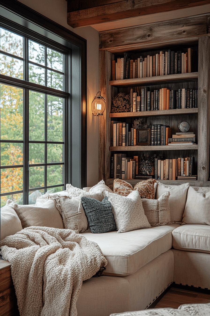 cream couch living room