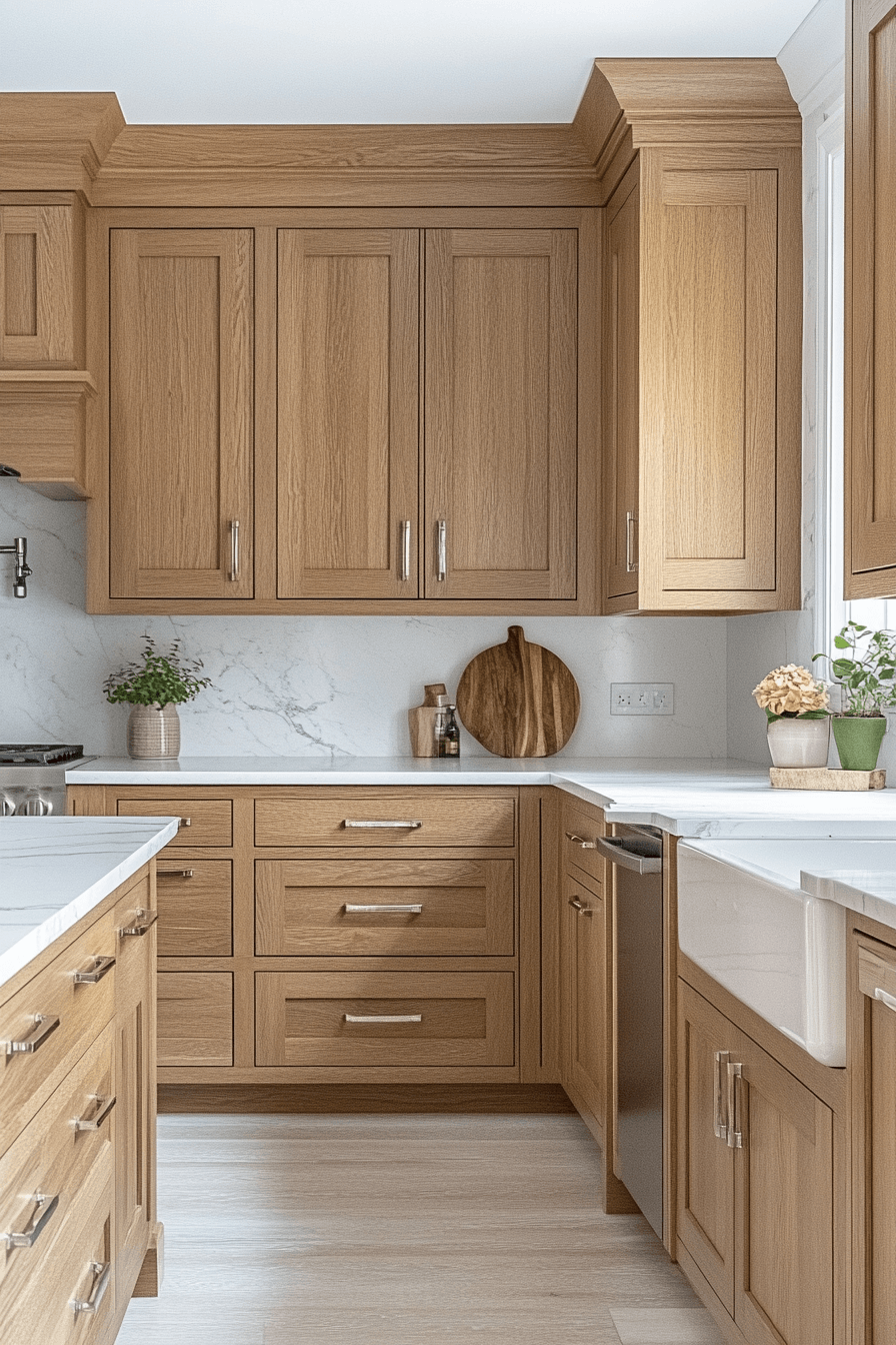 29 Natural Oak Kitchen Cabinets That Bring Warmth, Beauty, and Lasting Style 18 natural oak kitchen cabinets