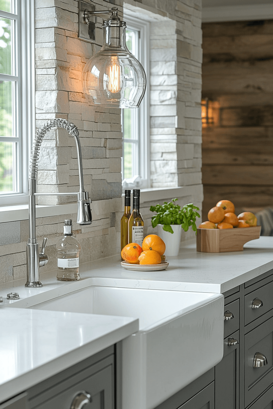 farmhouse backsplash