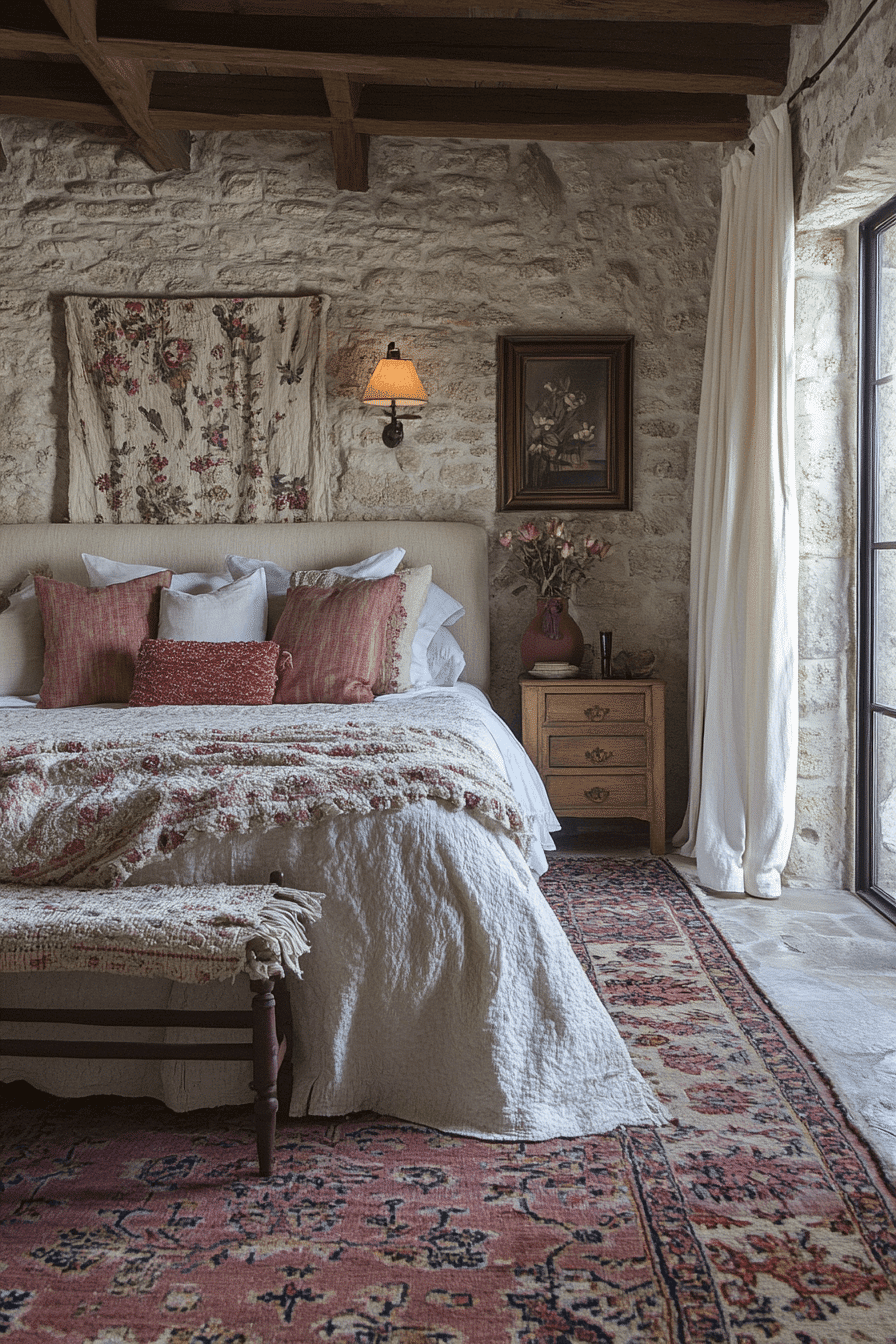 vintage farmhouse bedroom