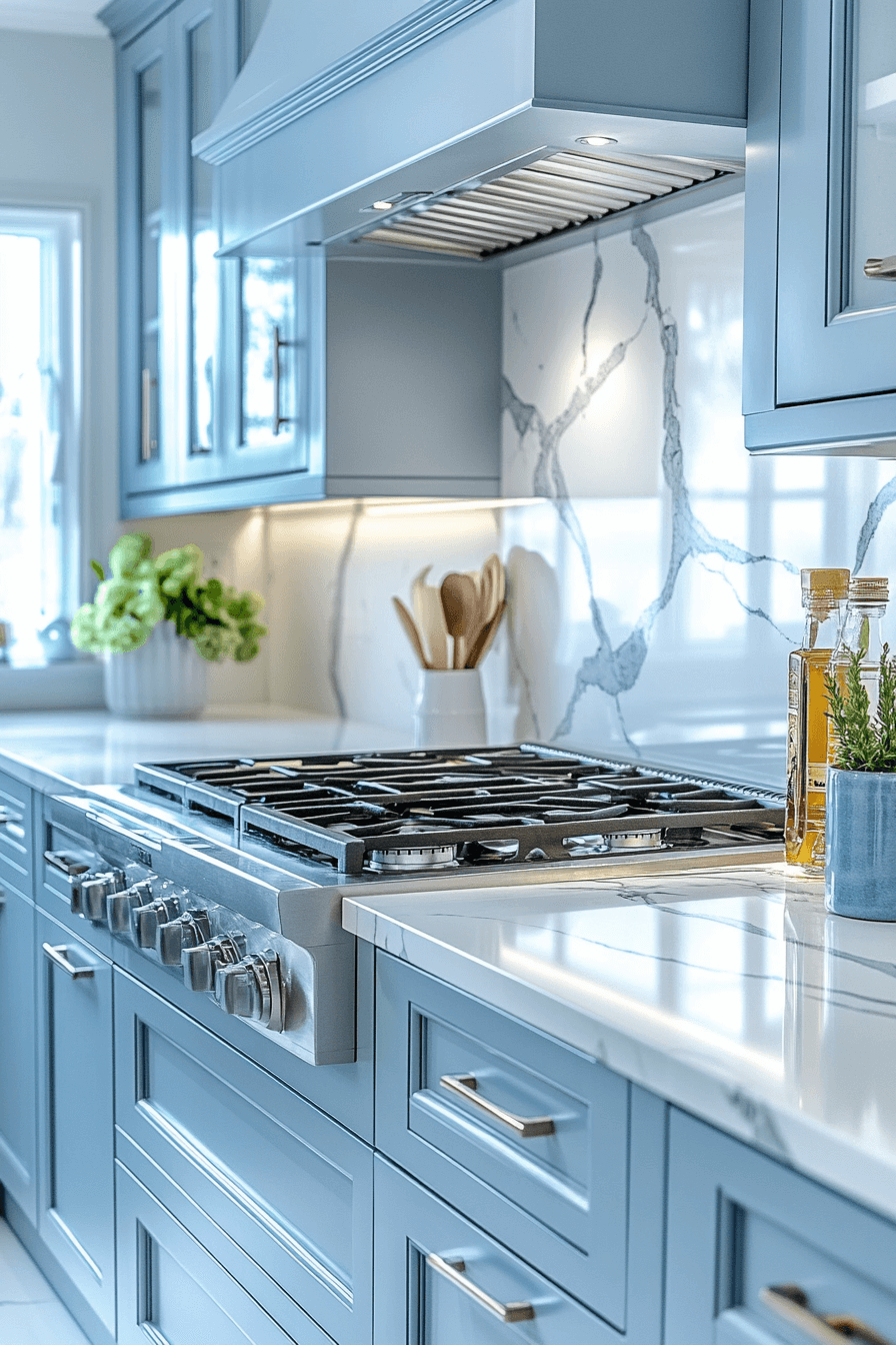 white marble countertops