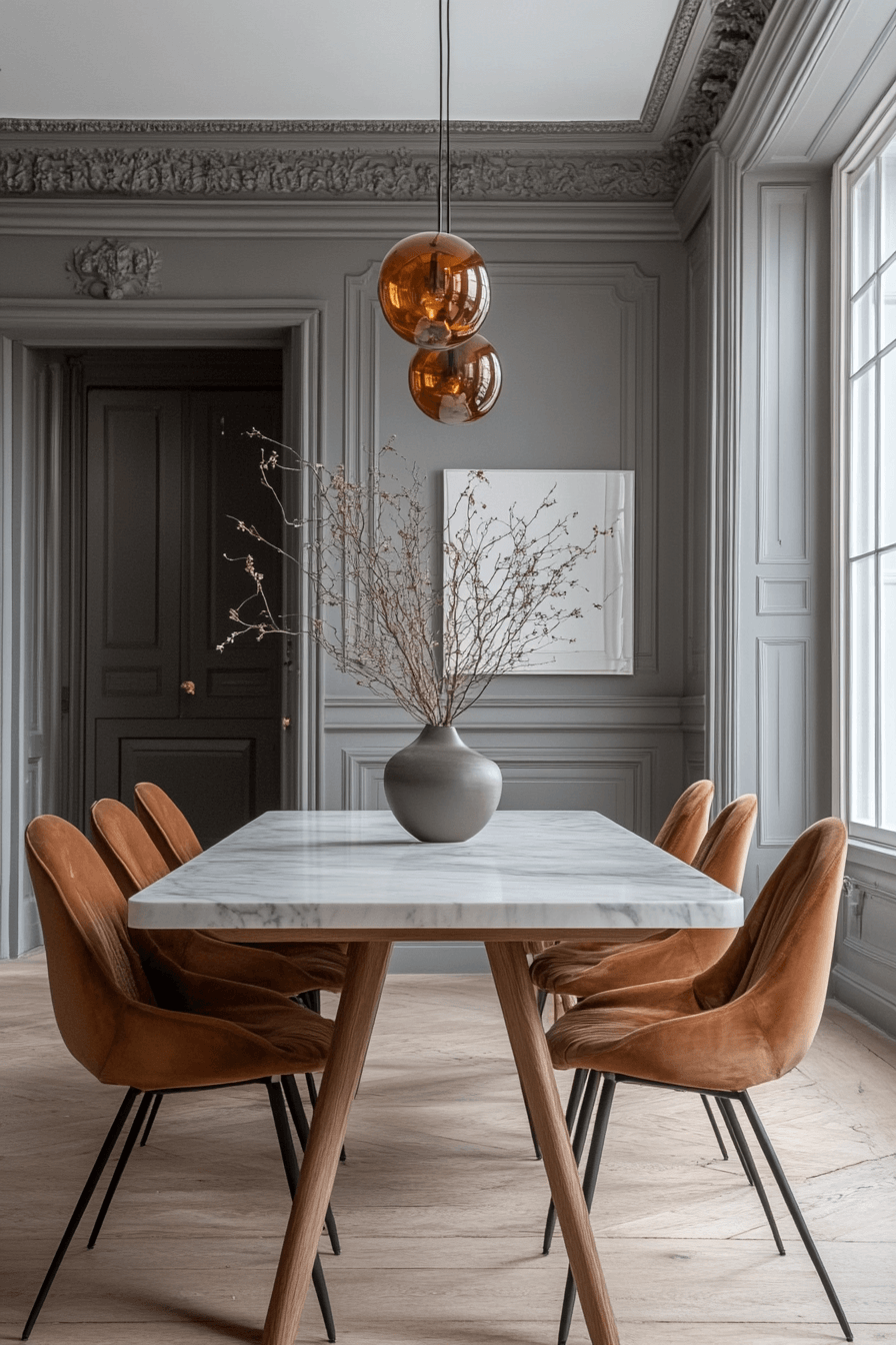 granny chic dining room