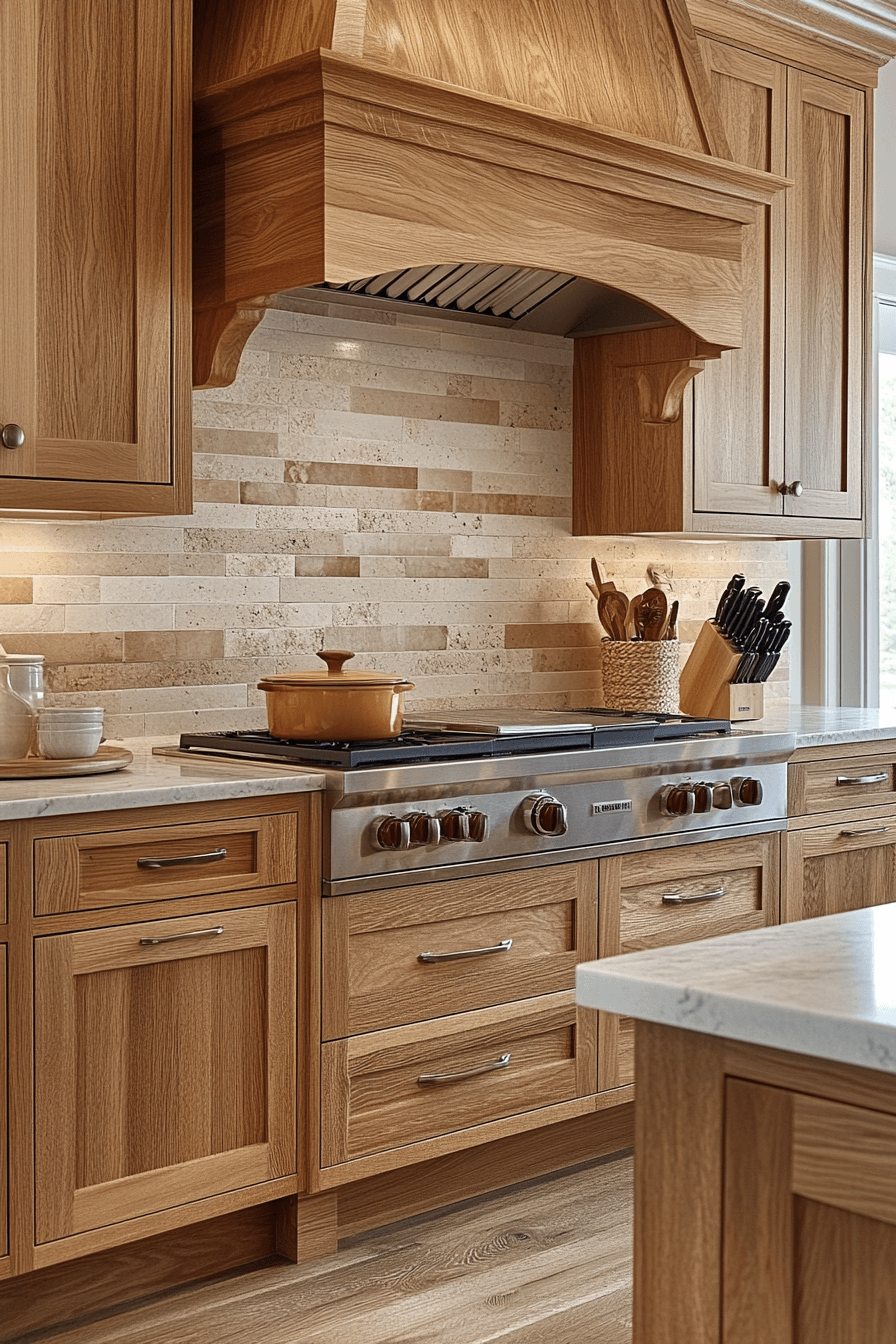29 Natural Oak Kitchen Cabinets That Bring Warmth, Beauty, and Lasting Style 19 natural oak kitchen cabinets