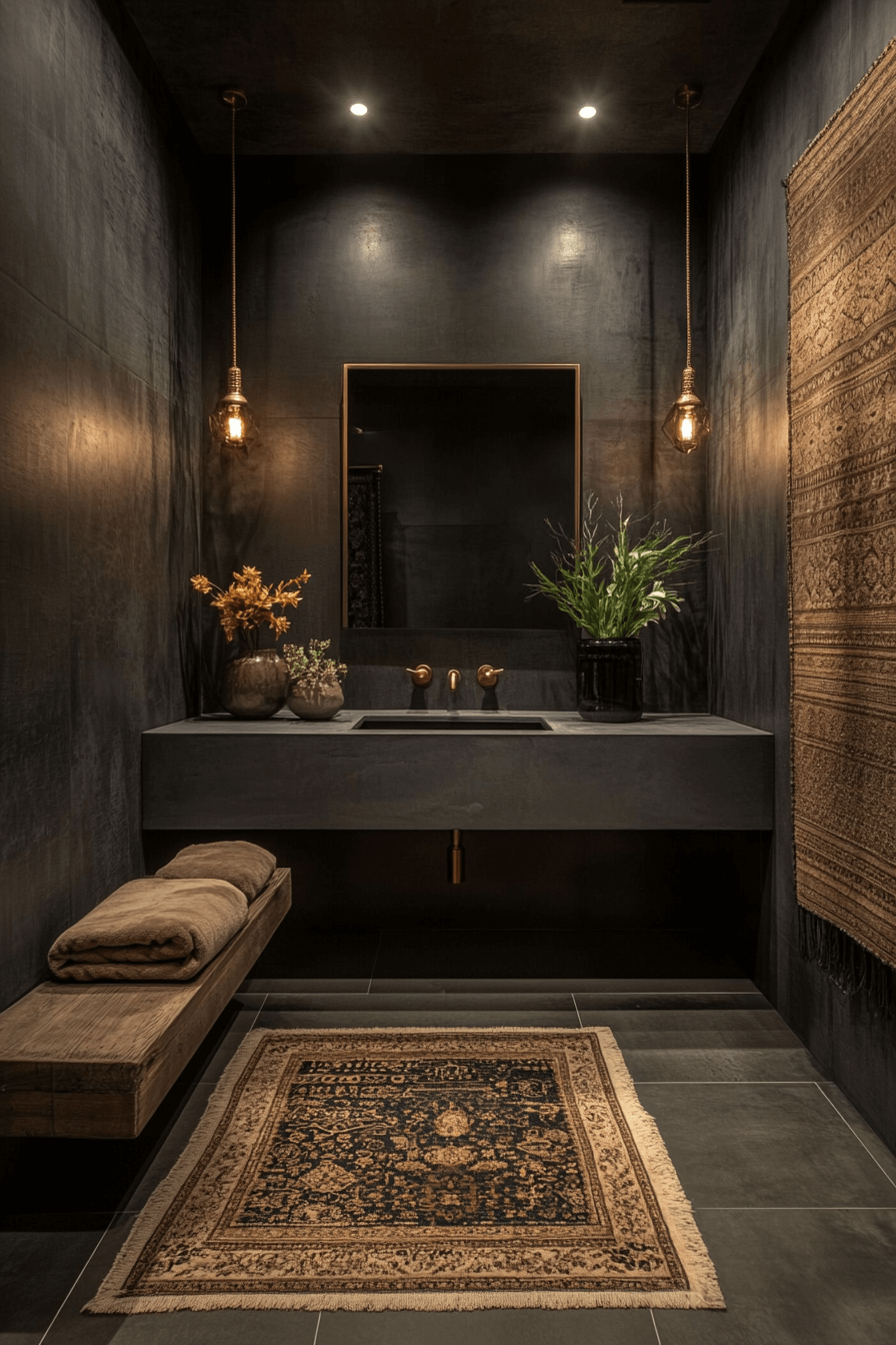 moody powder room