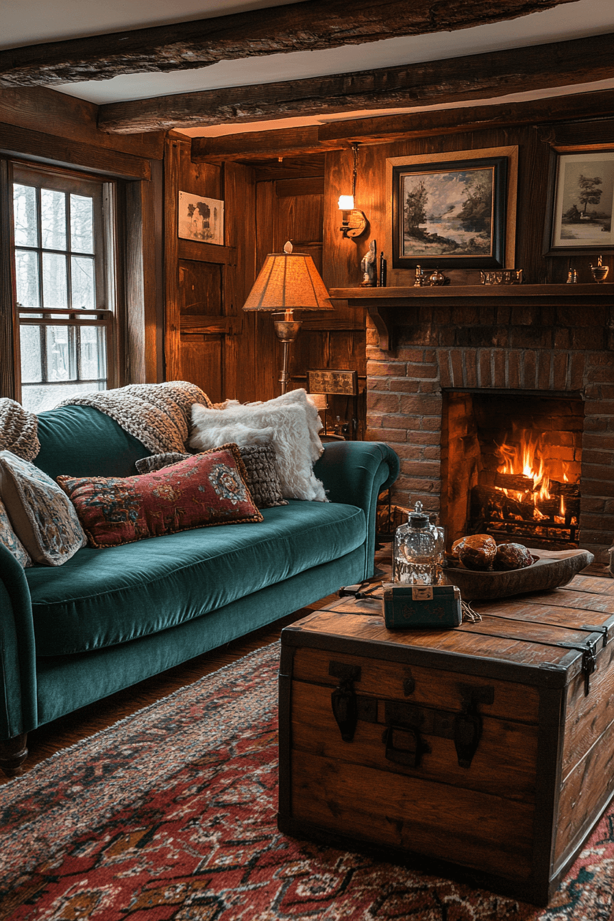 teal couch living room