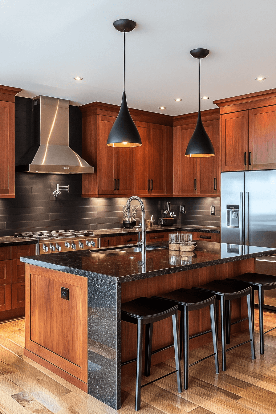 cherry wood kitchen cabinets