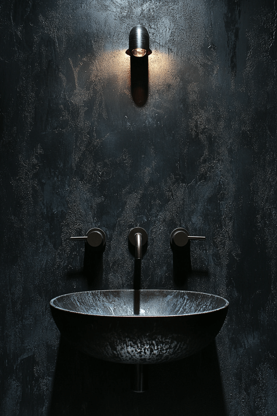 moody powder room