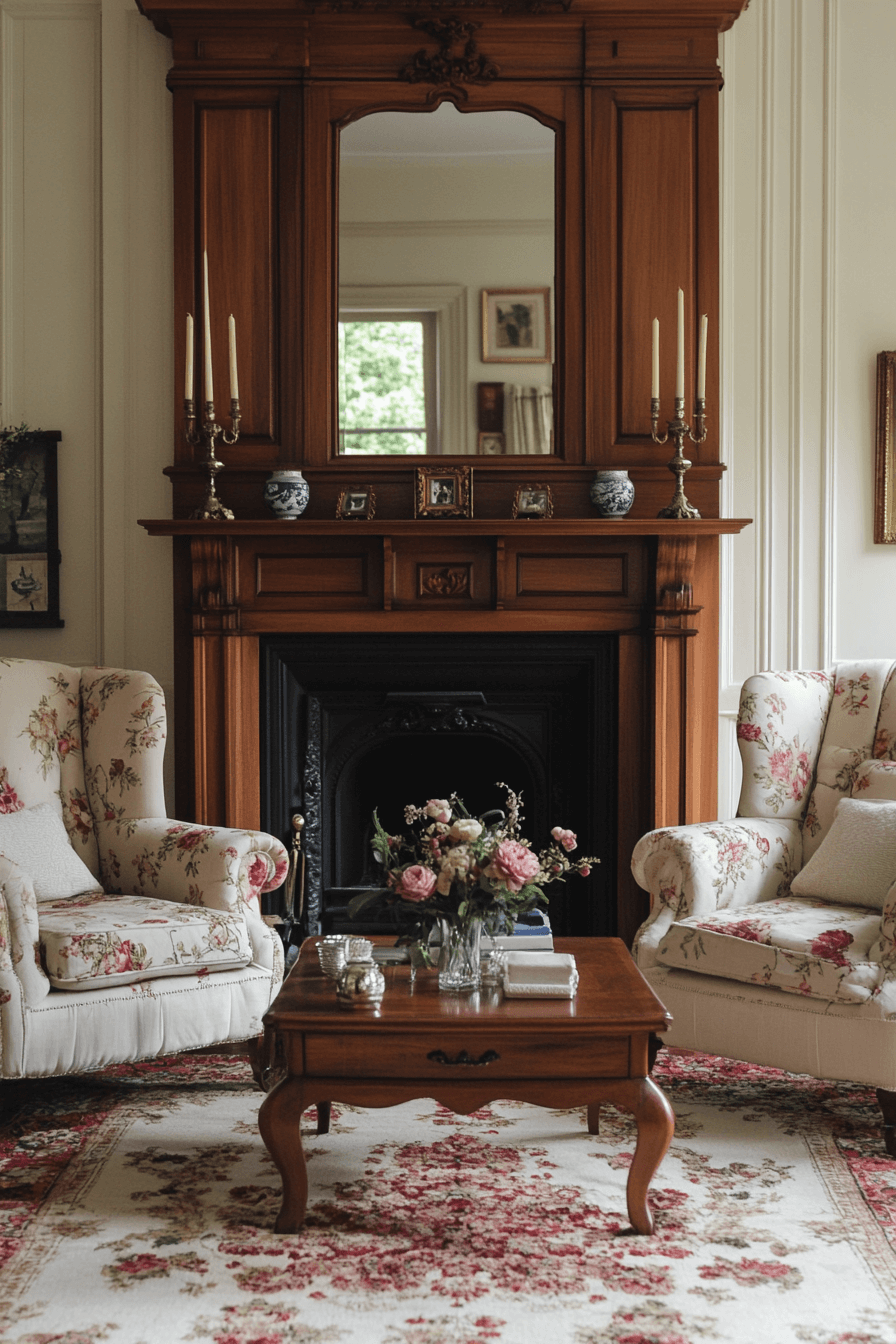 granny chic living room