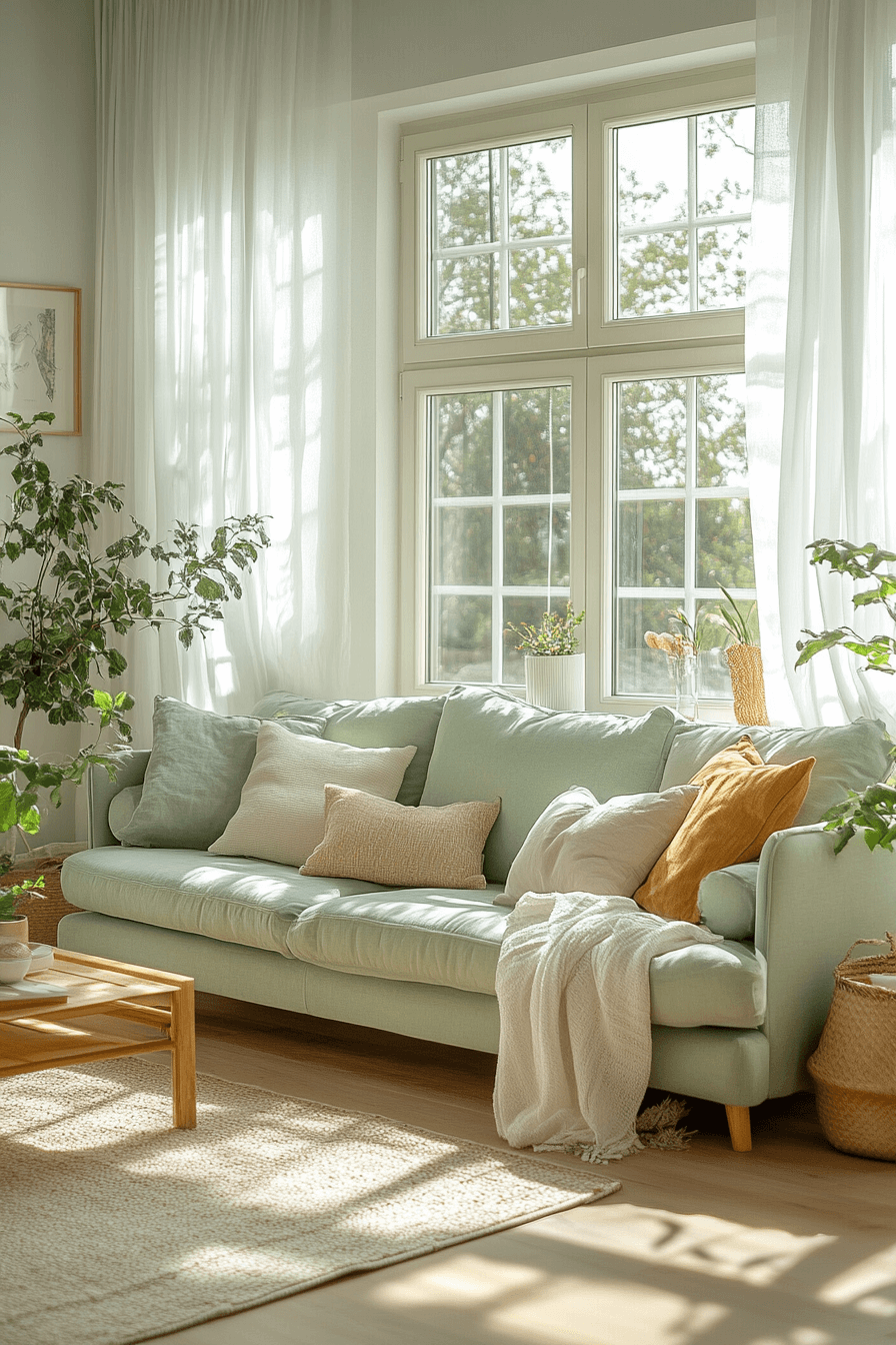 green couch living room ideas