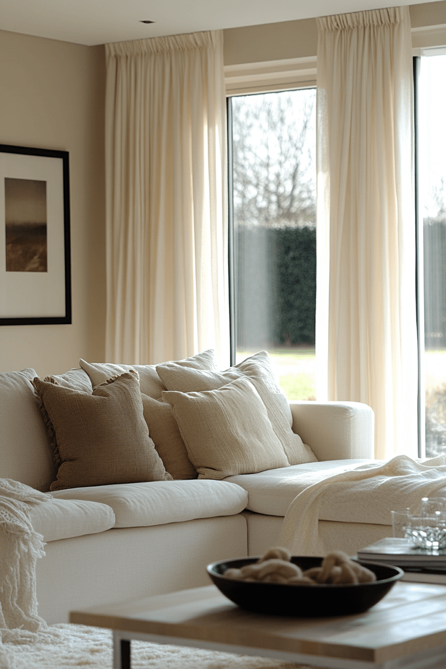 cream couch living room