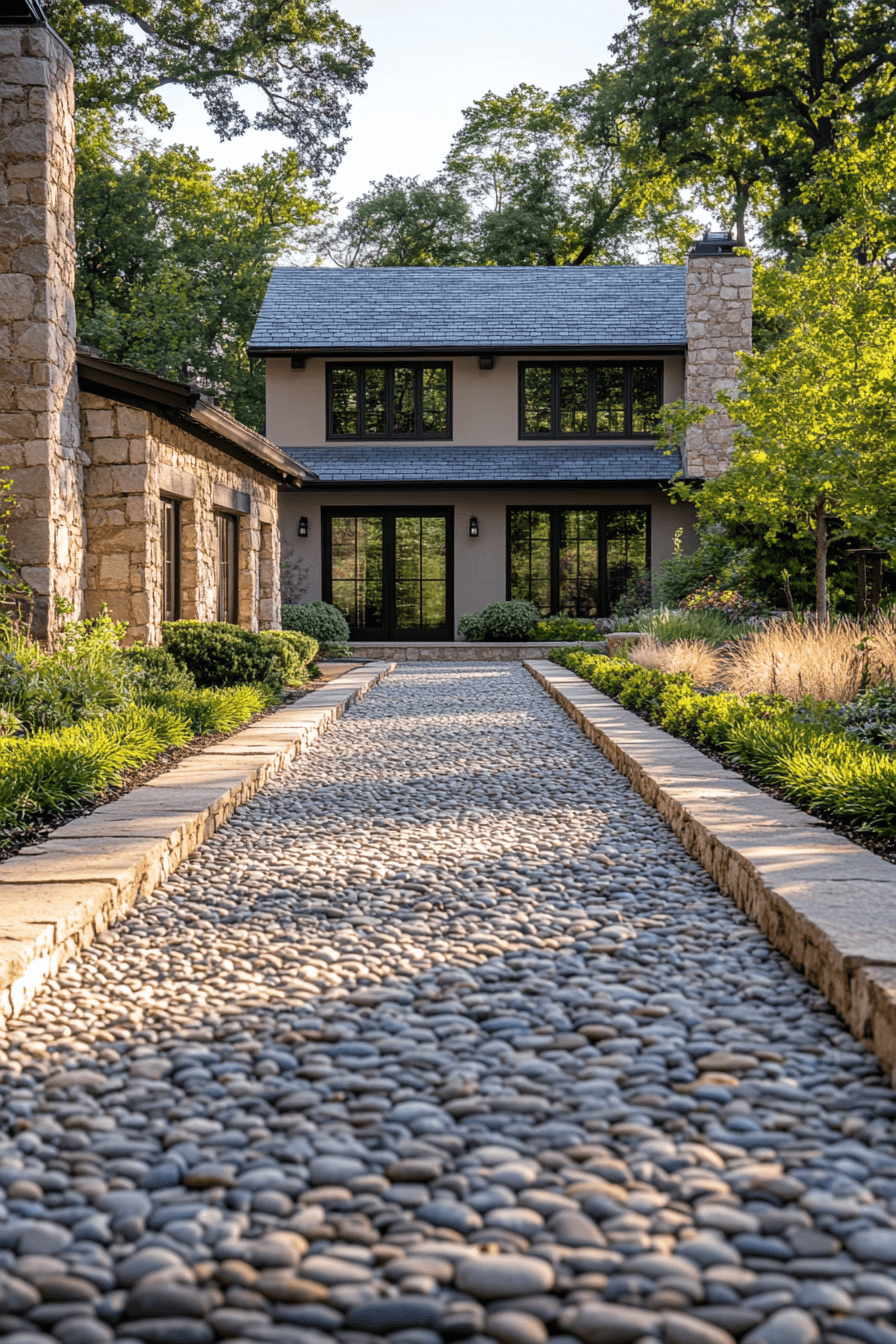 driveway entry landscaping