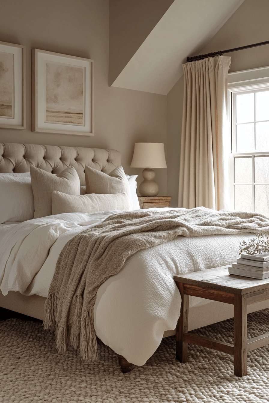 cozy earthy bedroom