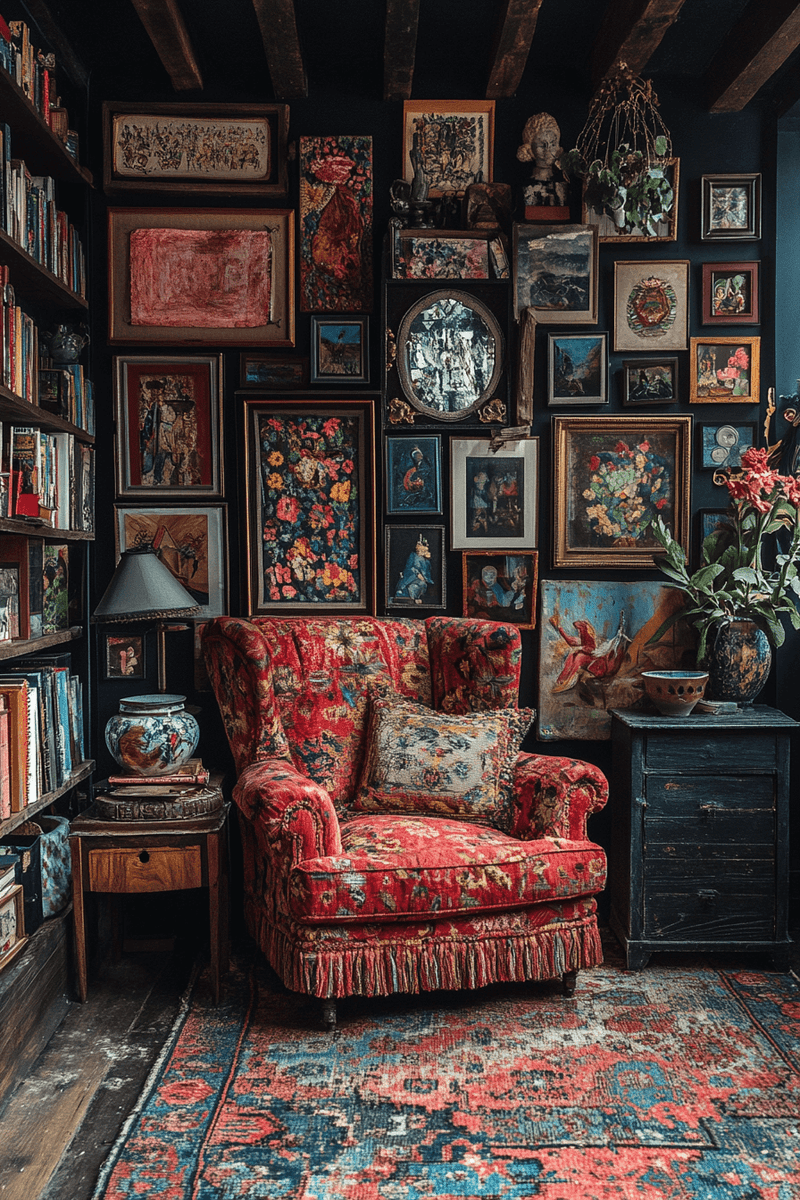 vintage maximalist decor