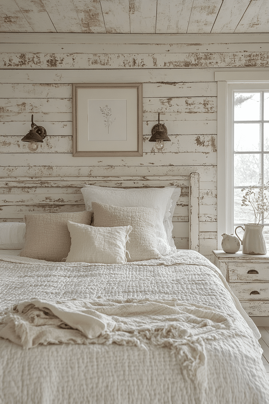 vintage farmhouse bedroom