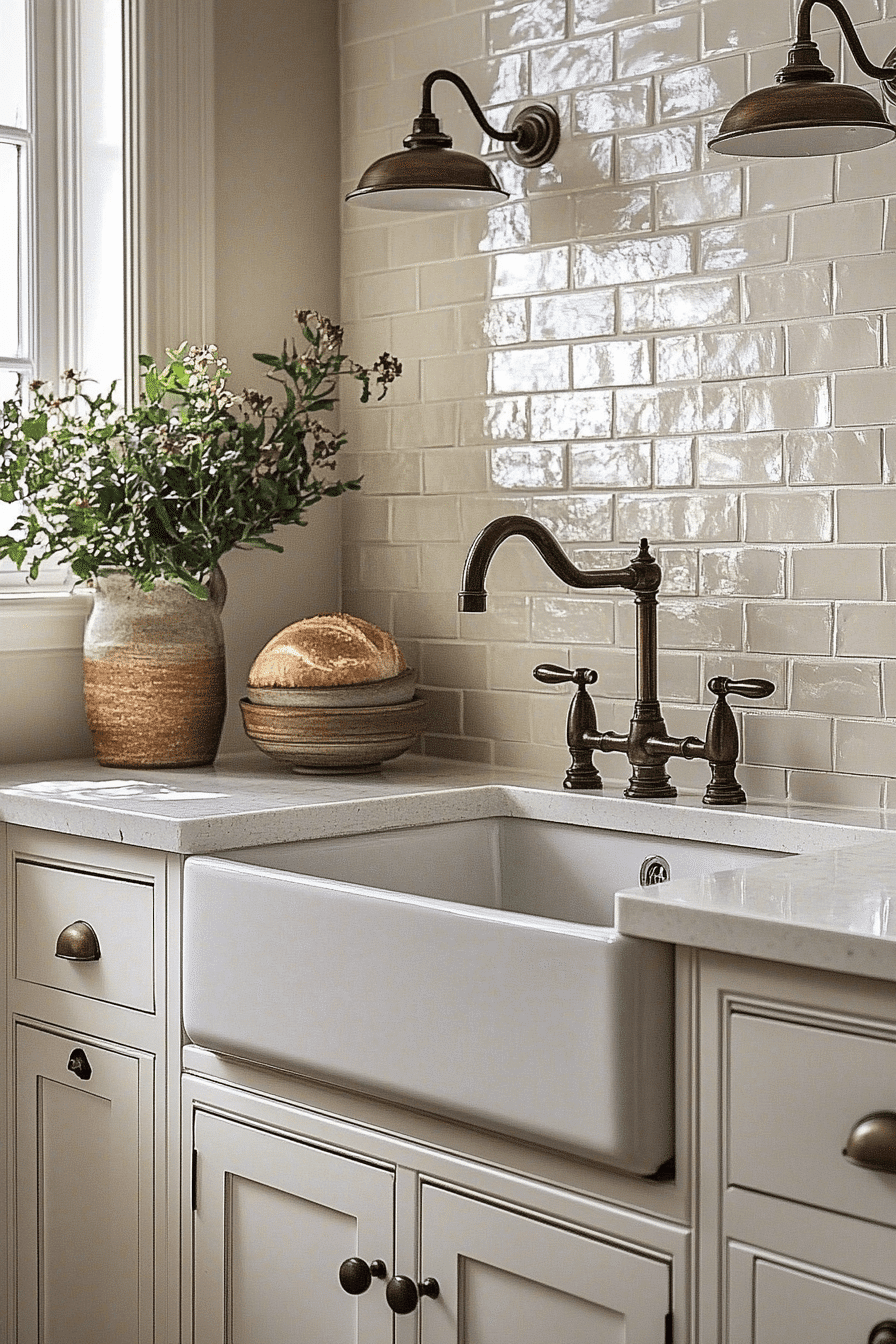 farmhouse backsplash