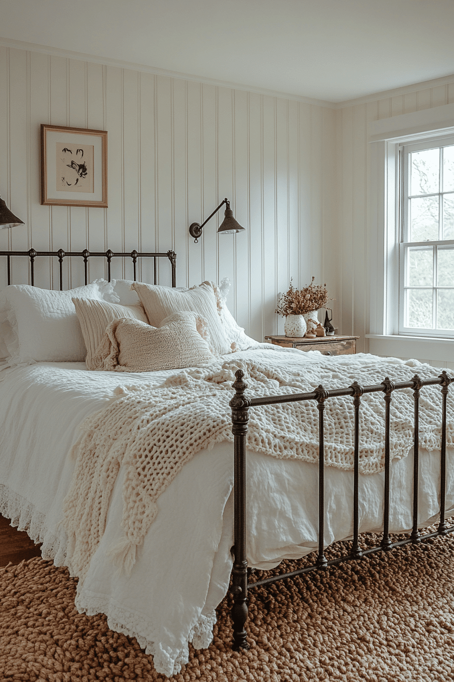 vintage farmhouse bedroom