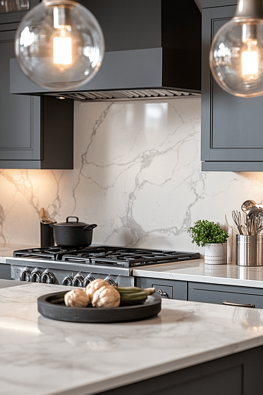 marble backsplash