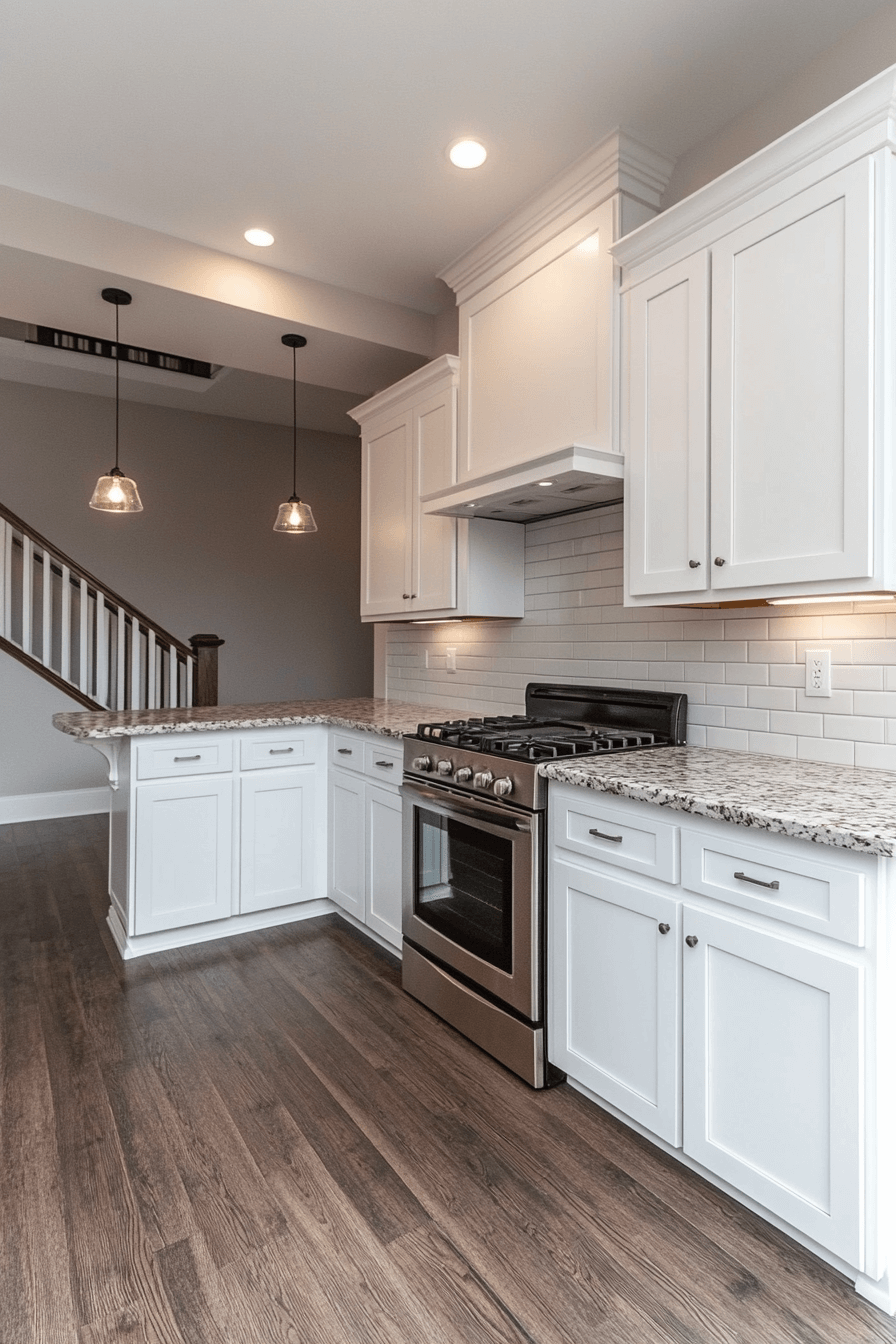 white shaker kitchen cabinets