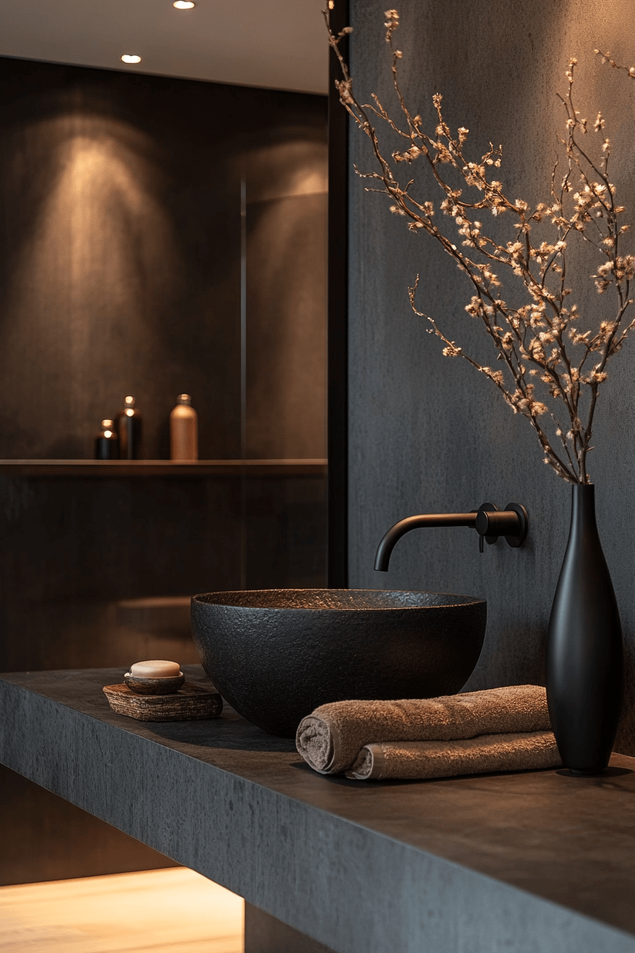 moody powder room