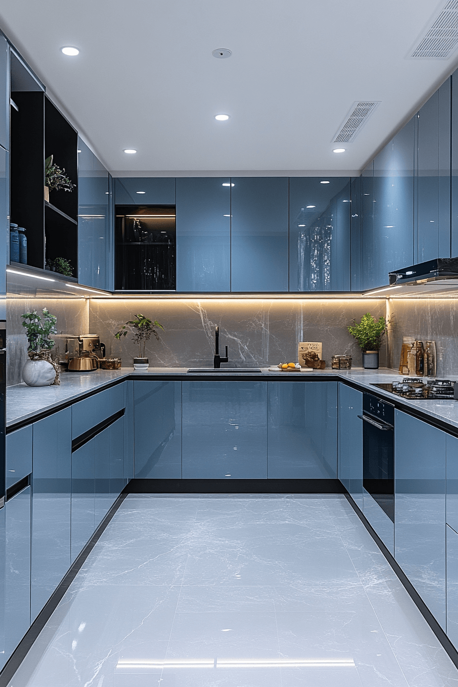 29 Blue Grey Kitchen Cabinets That Bring Cool Elegance and Everyday Comfort 21 blue grey kitchen cabinets