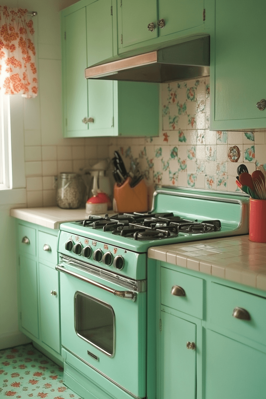 vintage kitchen cabinets
