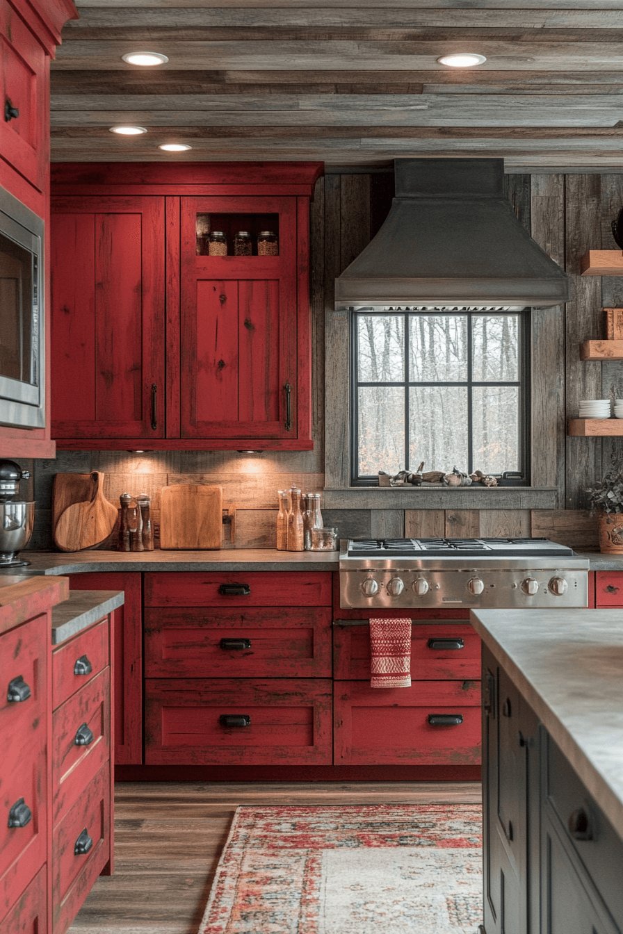 red oak kitchen cabinets
