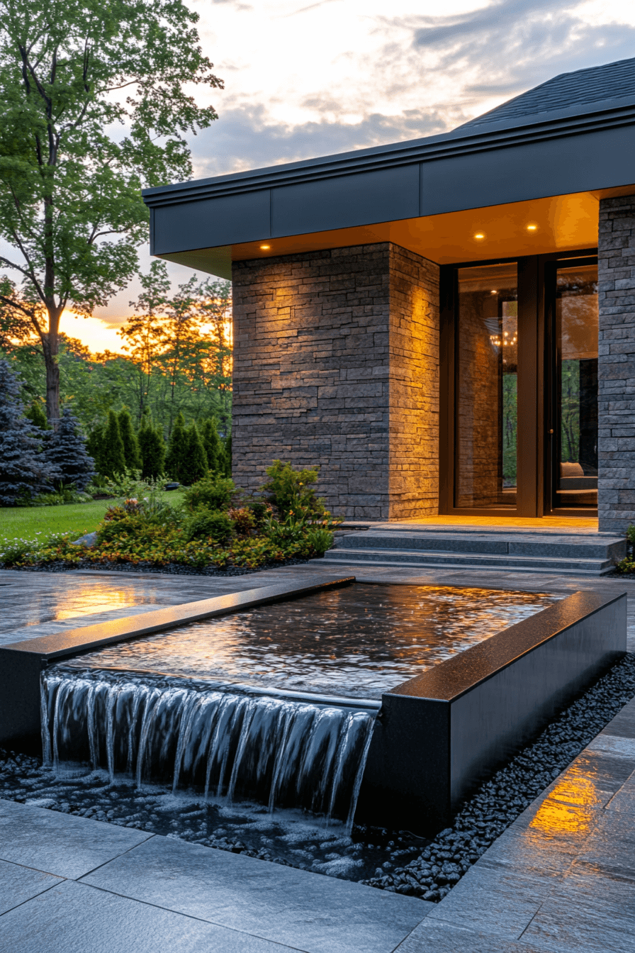 driveway entry landscaping