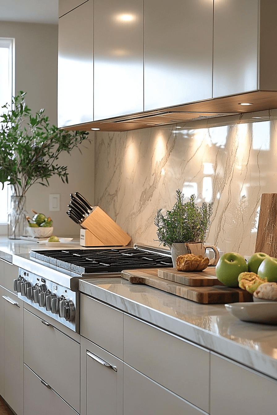 marble backsplash