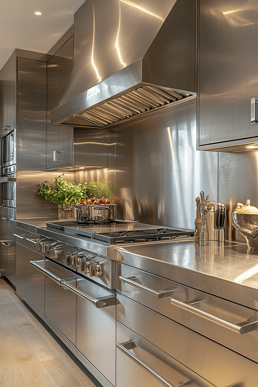 stainless steel kitchen countertops