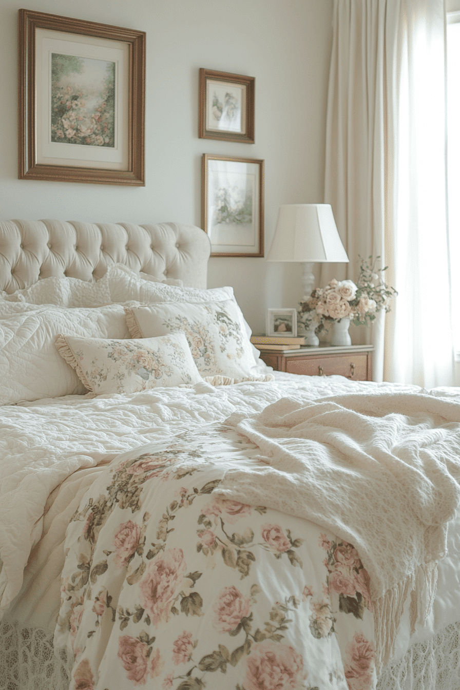 vintage farmhouse bedroom