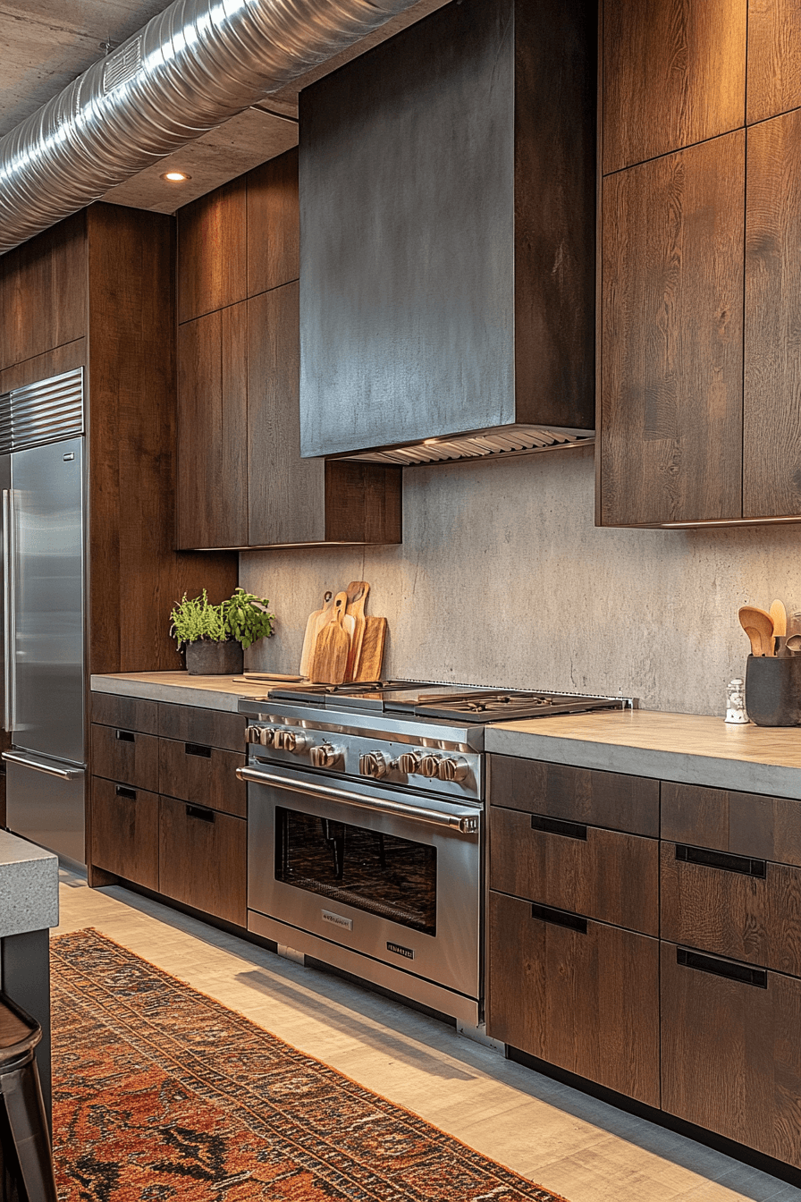 dark oak kitchen cabinets